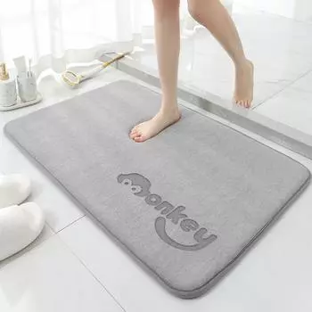 Впитывающий коврик, губчатый коврик для унитаза, простой нескользящий коврик для ванной, бытовой коврик, грязный коврик для ног, одеяло 40cm*60cm