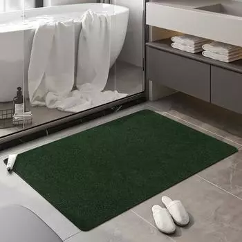 Впитывающий кожаный коврик для унитаза Диатомитовый коврик для ванной комнаты Нескользящий коврик для быстросохнущей двери туалета Ванная комната 30 * 40CM