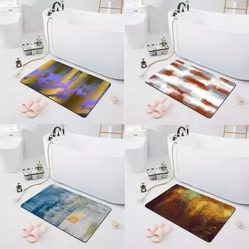 Впитывающий нескользящий коврик для ванной комнаты, дверной коврик, туалетный пол, душевая комната, коврик для ванны, кухонный коврик 40x60cm