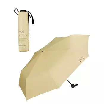 ВПК. IZA Мужской зонт от солнца и дождя [ветрозащитный] ВЕТРОЗАЩИТА бежевый [100% светозащита, 100% УФ-фильтр, UPF50+, теплозащита]