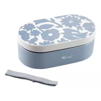 ВПК. Ланч-бокс 1-уровневый, Flower Bird Blue, W131-9150