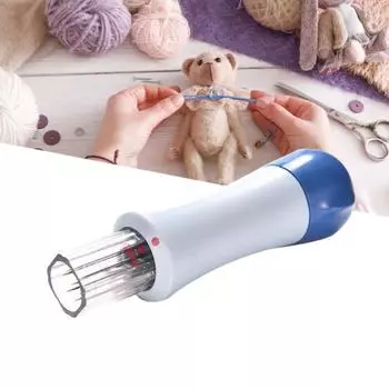 Вязальная игла Легко носить с собой Изысканная пластиковая пластиковая вязальная игла для экономии труда для подарков белый