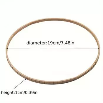 Вязальная машина Knitting Loom - круглая деревянная ручная вязальная машина, спицы и крючок 7.48inch