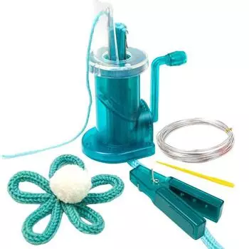 Вязальная машина своими руками Мини-катушка для вязания Украшение для рукоделия Браслет Ручное плетение Набор инструментов для вязания крючком Аксессуары для бытового шитья