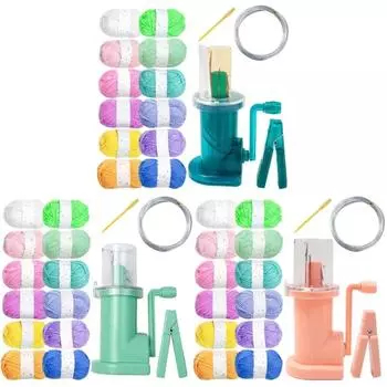 Вязальные машины ручная работа пряжа для рукоделия своими руками набор инструментов для намотки шерсти светло-зеленый