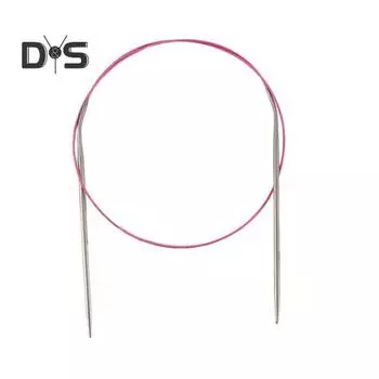 Вязальные спицы с эластичной веревкой, круговые спицы с размерами ММ, американские круглые спицы из нержавеющей стали для вязания своими руками, проекты ручной работы 2mm