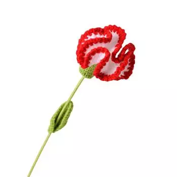 Вязаная гвоздика крючком Готовая гвоздика на свадьбу, день рождения (Цвет кожи)