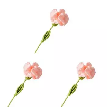 Вязаная гвоздика крючком Готовая гвоздика на свадьбу, день рождения (Цвет кожи)