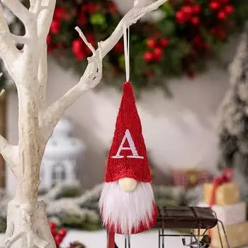 Вязаная Коллекция Уютных Гномов с Алфавитом Идеально Подходит Для Украшений Праздник Knitted Letter A