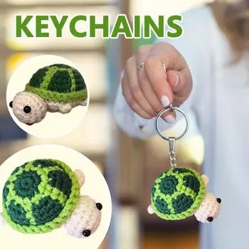 Вязаная крючком кукла из черепаховой шерсти, креативная маленькая кукла, милый брелок One Size