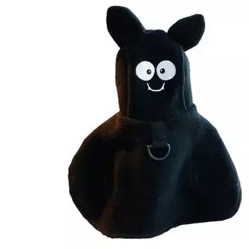 Вязаная крючком шерстяная кукла 10 см Одежда для куклы Стиль рождественской елки Ручная работа XL чёрный