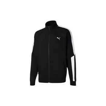 Вязаная куртка Puma X Attempt с вышитым логотипом и воротником-стойкой, мужская верхняя одежда, черный 598258-01 S