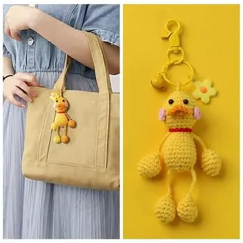 Вязаная лягушка кукла утка мультфильм брелки ручной работы брелки сумка Декор Frog