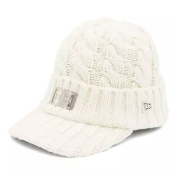 Вязаная металлическая пластина с козырьком ONSPOTZ Специальный заказ Скидка БЕСПЛАТНО ВЯЗАНАЯ КОЗЫРЕК ИЗ КАБЕЛЯ МЕТАЛЛИЧЕСКАЯ ПЛАСТИНА OWHI [New Era] Белый/Серебристый