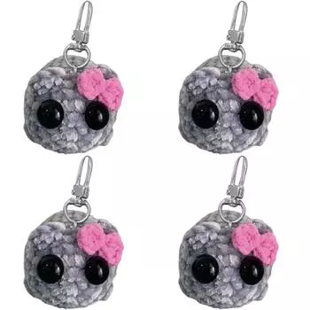 Вязаная подвеска с рисунком крючком, игрушка-мем «Грустный хомяк» для детей (Нет музыкальной собаки)