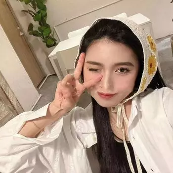 Вязаная повязка на голову для женщин, платок на голову, ромашка, треугольный шарф, повязка на голову, вязаный головной убор, тюрбан, бандана розовый