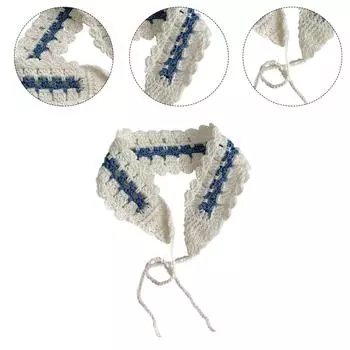 Вязаная повязка на голову в стиле бохо для женщин Cottagecore, тюрбан, цветочный, вязаный крючком, ручная работа, этнический стиль, повязка на голову разноцветный