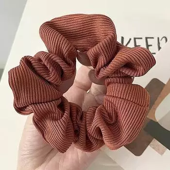 Вязаная резинка для волос, повязка на голову для женщин, однотонные бархатные эластичные резинки для волос, кольца, аксессуары для волос для девочек, головные уборы