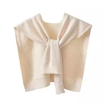 Вязаная шаль, однотонный дизайн, мягкая текстурированная ткань, удобная шаль, уютный шарф-обертка, повседневная одежда абрикосовый