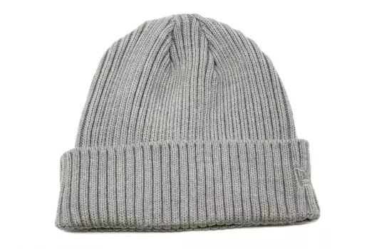 Вязаная шапка Beanie Core Classic Cuff Beanie Вязаная шапка HEATHER GRAY [New Era]