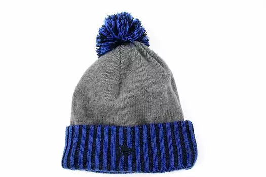 Вязаная шапка Beanie Вязаная шапка Colorblock Cuffed GRAY [New Era] ROYAL/HEATHER