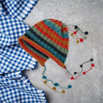 Вязаная шапка-бини, повседневная вязаная шапка для путешествий, вечеринок на открытом воздухе, осень синий