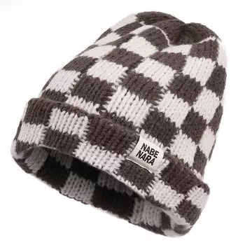 Вязаная шапка Clape для мужчин, идеально подходящая для осени и теплая, медицинская клетчатая, доступна в 2, идеально подходит для улицы и унисекс для женщин, зима, теплая,