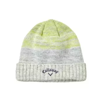 Вязаная шапка для гольфа C24291126 зеленая [Callaway] мужская (Градиент) // 1130_Светлый