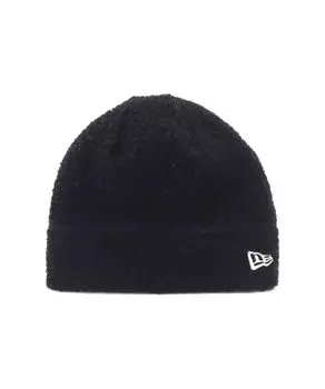 Вязаная шапка для улицы Beanie из переработанной шерсти черного цвета FREE OD BEANIE RENEWOOL BOA BLK [New Era]