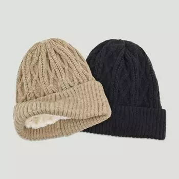 Вязаная шапка для утепления зимой, для езды на велосипеде, защита от холода, универсальная вязаная шапка для мужчин чёрный