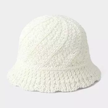 Вязаная шапка крючком GU by Uniqlo GIRLS+E