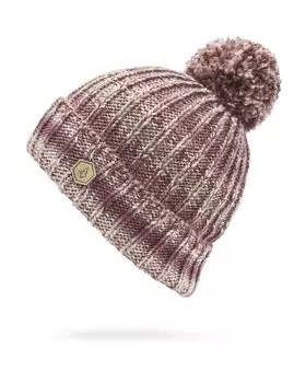 Вязаная шапка LYRA Hat BUR [Volcom] женская (С Бонбоном) [K5852503 / V.CO ШАПОЧКА]