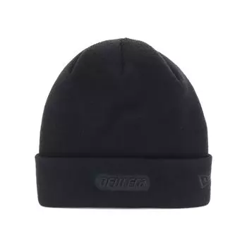 Вязаная шапка-манжета с логотипом Racer, черная БЕСПЛАТНАЯ БАЗОВАЯ ТРИКОТАЖНАЯ МАНЖЕТА RACER ТОНАЛЬНЫЙ ЧЕРНЫЙ [New Era]