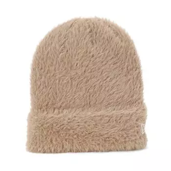 Вязаная шапка манжета вязаная Shaggy Sand БЕСПЛАТНАЯ БАЗОВАЯ МАНЖЕТА SHAGGY KNIT SND [New Era]