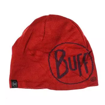 Вязаная шапка на подкладке внутри 120100 унисекс. TU красный