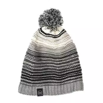 Вязаная шапка на подкладке внутри 123200 унисекс. TU серый