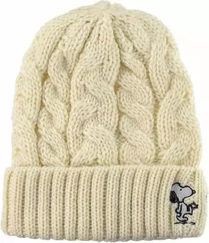 Вязаная шапка PEANUTS Вязаная шапка Snoopy White [Unshapeau] [Peanuts] [Peanuts] 478-1040 56,5~58,5 см