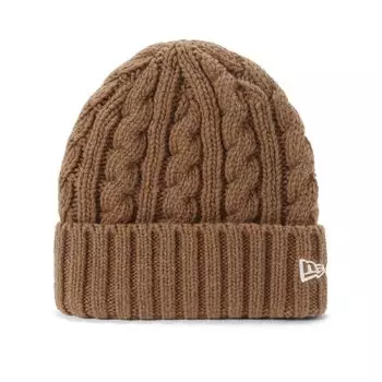 Вязаная шапка с манжетой на низкой талии Camel FREE LG CUFF WB KNIT CAM [New Era]