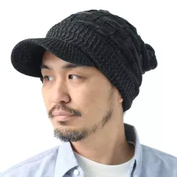 Вязаная шапка с вязаным козырьком Casquette Large Small Face Sun Mountain Fishing [regnuu] Козырек, Кепка, Шляпа, Мужская, Женская, Размер, УФ, Защита, Защита, Весна,