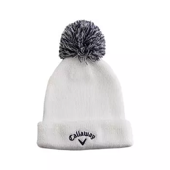 Вязаная шапка-шляпа Golf C23291220 FR [Callaway] женская (с Бонбоном) / / 1030_Белый