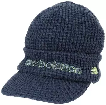 Вязаная шапка унисекс с полями Боа для гольфа [New Balance] (Назад Флис) / / 012-4287017 112_Синий