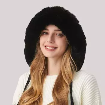 Вязаная шапка женская из толстого бархата, три шерстяных клубка, шерстяная шапка, зимняя теплая шапка белый