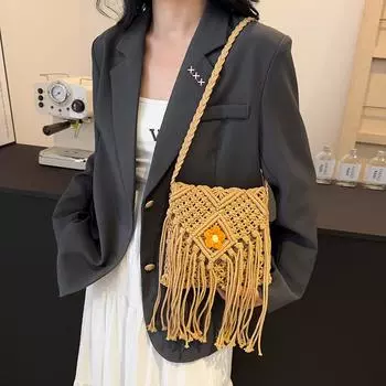 Вязаная шерстяная сумка женская сумка через плечо Mom Bag Теплая мягкая ткань прочная долговечная повседневный дизайн женский подарок