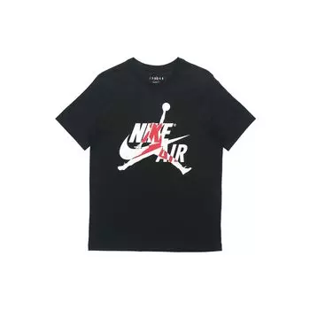 Вязаная спортивная футболка с круглым вырезом Jordan Jumpman с логотипом, мужские топы, черные DH9493-010 M