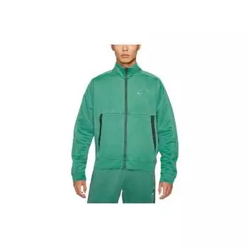 Вязаная спортивная куртка с вышитым логотипом Nike, мужская верхняя одежда, цвет Galaxy-Green DA7177-337 L