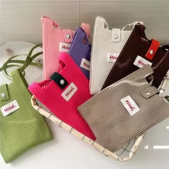 Вязаная сумка для мобильного телефона для женщин на весну и осень, симпатичная мультяшная универсальная сумка на одно плечо с диагональным поперечным ремешком, дорожный кошелек для монет, маленькая сумочка 12*20cm