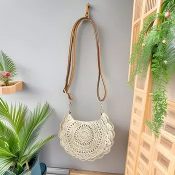 Вязаная сумка для женщин, летняя вязаная маленькая сумка через плечо для женщин, повседневная универсальная сумка-седло для отпуска на море, плетеная соломенная сумка через плечо