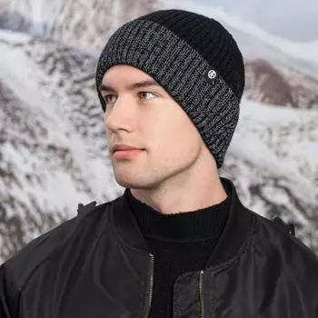 Вязаная светоотражающая шапка, ветрозащитная, высокоэластичная, купольная, в стиле хип-хоп, уличная, для ночных пробежек, предупреждающая, зимняя, сохраняющая тепло, головной убор для бегунов унисекс светло-зеленый