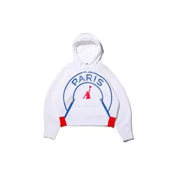 Вязаная толстовка с капюшоном Jordan Paris Saint-Germain, женская, белая CQ7162-100 XXL