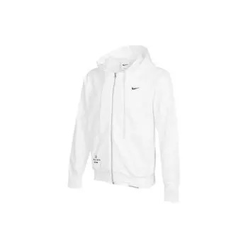 Вязаная толстовка с капюшоном на молнии с логотипом Nike, мужские топы белого цвета DO9155-100 XL